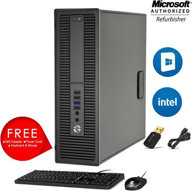 Alt view image 5 of 7 - HP EliteDesk 800 G2 (SFF) Computer PC | Core i5 6th Gen 6500 Upto 3.60 Ghz| 16GB DDR4 1TB HDD | 20 inch Tecnii Monitor |Win 10 Home|New Wired KB, Mouse Combo