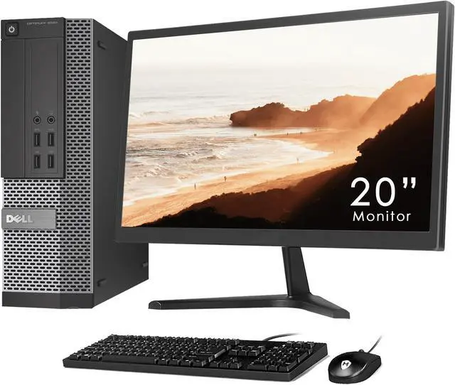 Alt view image 4 of 7 - Desktop PC Computer Dell 9020 SFF PC Core i5 4th Gen 4570 3.20 Ghz (Upto 3.60 Ghz) 16GB Memory 256GB SSD With 20"  Tecnii Monitor(HDMI)  Win 10 Home Free New Wired KB & Mouse Combo