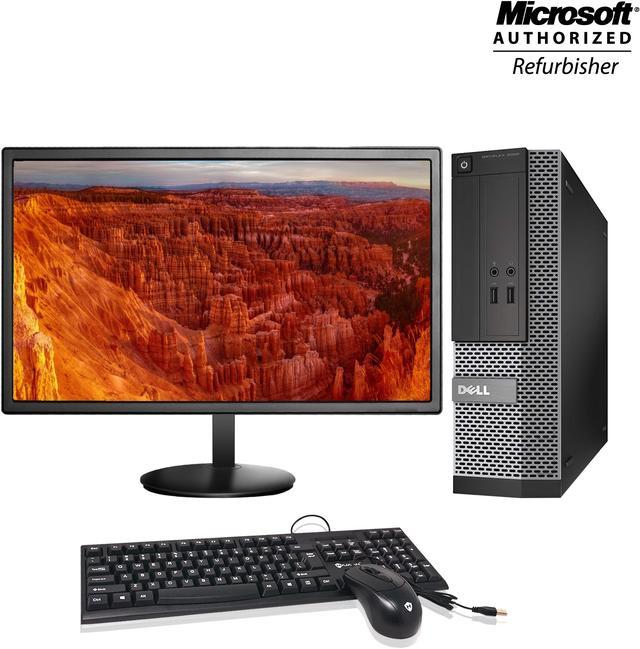 Grade A -Dell Optiplex 3020 SFF Professional Desktop with 20 Inch Tecnii  Monitor Intel i5 -4570@3.20Ghz (Upto 3.60 Ghz) 16GB Memory 256GB SSD /Win  10