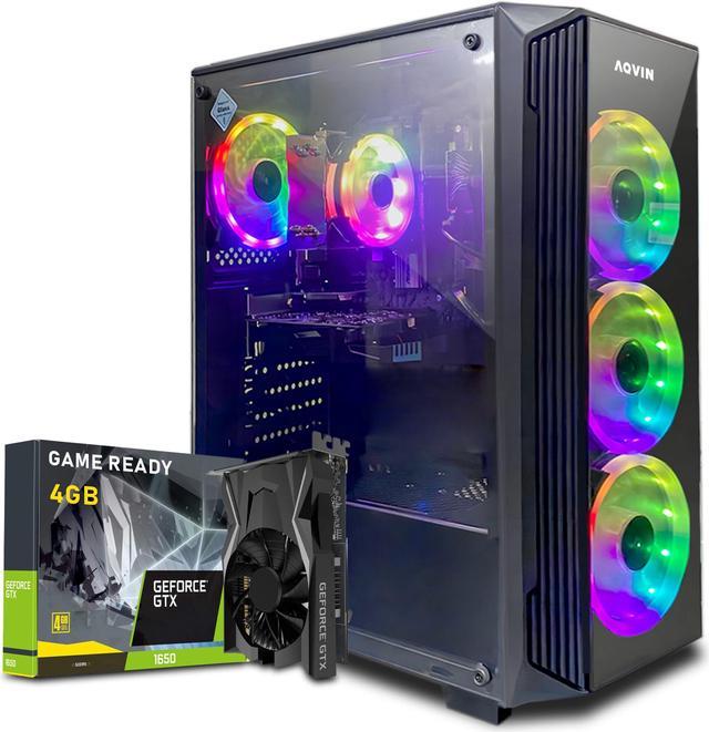 AQVIN ZForce Gaming Desktop Computer PC - Intel i7 8 core Processor upto  4.70 GHz - GTX 1650 4GB GDDR5 Gamers Card - 1TB SSD - 32GB DDR4 RAM -  Windows 