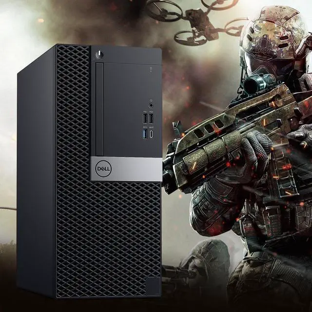 Alt view image 5 of 7 - Dell OptiPlex Tower Computer | Intel I7 Hexa-core 8th GEN | 512GB NVMe SSD | 16GB RAM | RX 550 GPU | Windows 11 Pro | Gaming Desktop PC