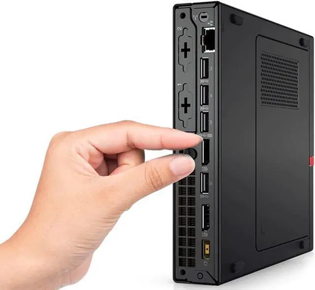 Alt view image 3 of 6 - Lenovo Thinkcentre Desktop PC Computers M910x Tiny, 22-inch FHD Monitor, Intel Core I5-7500 7th Gen, 16GB RAM 512GB SSD, Windows 10 Professional,Free Wireless Keyboard and Mouse