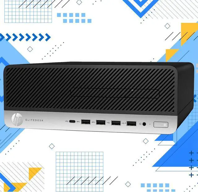 Alt view image 3 of 5 - Desktop PC HP EliteDesk 705 G4 SFF Business Computer (A10-9700/ 8GB RAM/ 512GB SSD/ Windows 10 Pro) AMD Processor