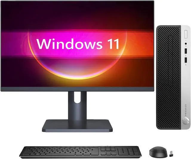 Main image of HP ProDesk 400 G5 SFF High Performance Desktop PC, New 27 inch FHD Monitor,Bluetooth Adapter,WiFi (Intel Core i3 8th GEN @3.60 GHz/ 16GB DDR4 RAM/ 1TB SSD/ Windows 11 Pro)