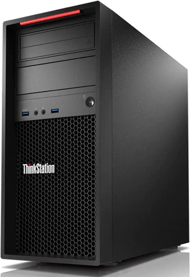 Alt view image 3 of 6 - Desktop PC Lenovo ThinkStation P320 Tower Computer (E3-1240 V6/ 512GB SSD + 1TB HDD/ 32GB DDR4 RAM/ Win 10 Pro/ Gaming Keyboard and Mouse) Intel Xeon Processor