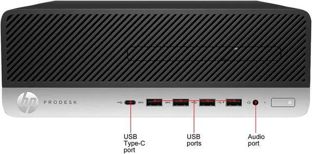 Alt view image 3 of 5 - Best Performance Desktop PC HP ProDesk 600 G3 SFF (Intel Core i7 Processor/ 2TB SSD/ 16GB DDR4 RAM/ Windows 10 Pro) Wireless Keyboard and Mouse - Black