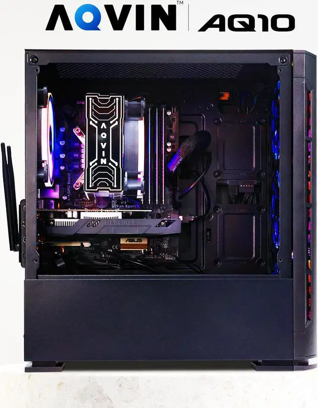 Alt view image 5 of 7 - AQVIN - AQ10 Gaming PC - Intel Core i7 | 32GB RAM | 1TB SSD | GeForce GTX 1650 4GB | Windows 10 Pro | Gaming Keyboard and Mouse | WiFi