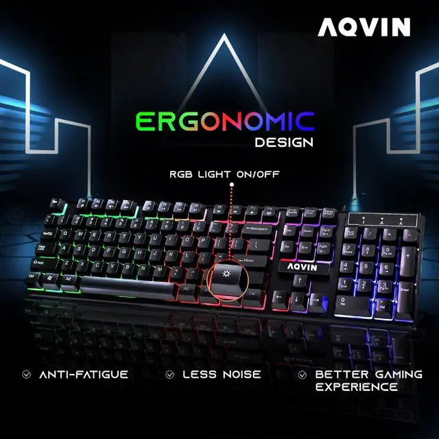 Alt view image 7 of 7 - AQB70 AQVIN Gaming Tower PC - Core I7 Processor Up to 4.0GHz | RTX GeForce 3060 12GB GDDR6 | 32GB RAM | 2TB Fast Storage | Windows 10 Pro | Gaming Keyboard & Mouse | WiFi Ready