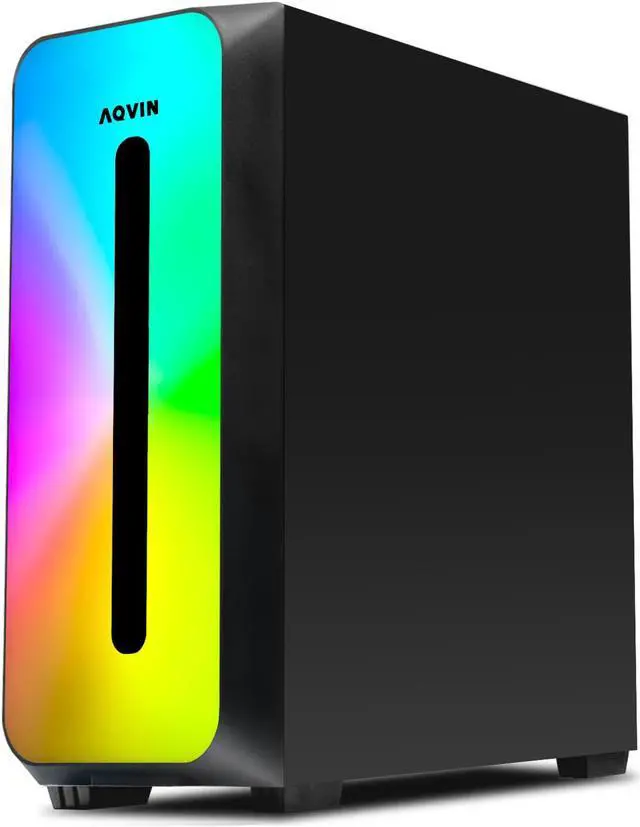 Alt view image 3 of 6 - AQVIN - AQB60 Gaming Desktop Tower PC - Core I7 Processor Up to 4.00 GHz - GeForce RTX 3050 8GB GDDR6 GPU - 32GB RAM - 1TB SSD - Windows 10 Pro - Gaming Keyboard & Mouse - RGB Light - 1 Year Warranty