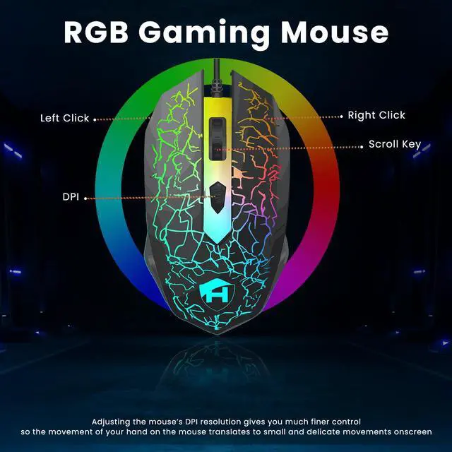 Alt view image 5 of 6 - AQVIN - AQB60 Gaming Desktop Tower PC - Core I7 Processor Up to 4.00 GHz - GeForce RTX 3050 8GB GDDR6 GPU - 32GB RAM - 1TB SSD - Windows 10 Pro - Gaming Keyboard & Mouse - RGB Light - 1 Year Warranty