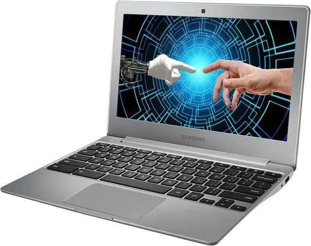 Alt view image 2 of 5 - Samsung Chromebook 2 XE500C12 11.6-inch HD Laptop |intel Celeron Processor | 2GB DDR3L RAM | 16GB SSD |Chrome OS | HD Webcam| Silver | HDMI |Grade A