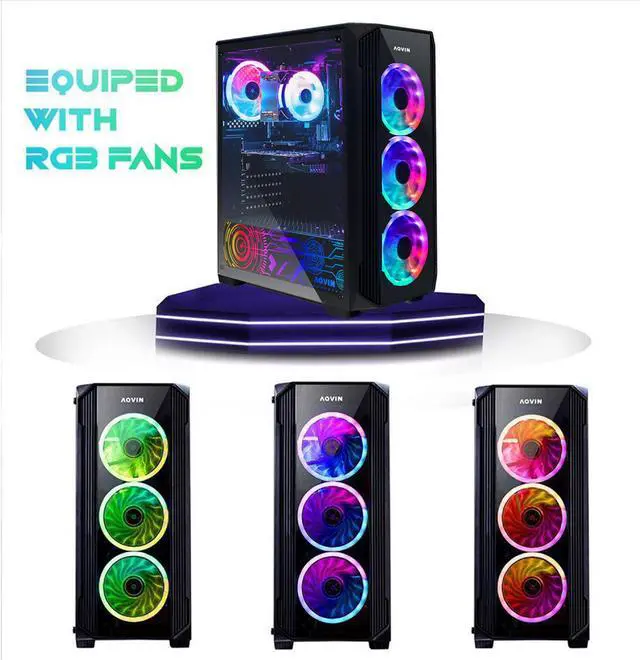 Alt view image 6 of 7 - AQVIN ZForce Gaming Desktop Computer PC - Intel i5 Processor upto 4.00 GHz - 1TB SSD - 32GB DDR4 RAM - NVIDIA GTX 1650 4GB GDDR5 Gamers Card - Windows 11 Pro - WiFi - RGB Gaming Keyboard & Mouse