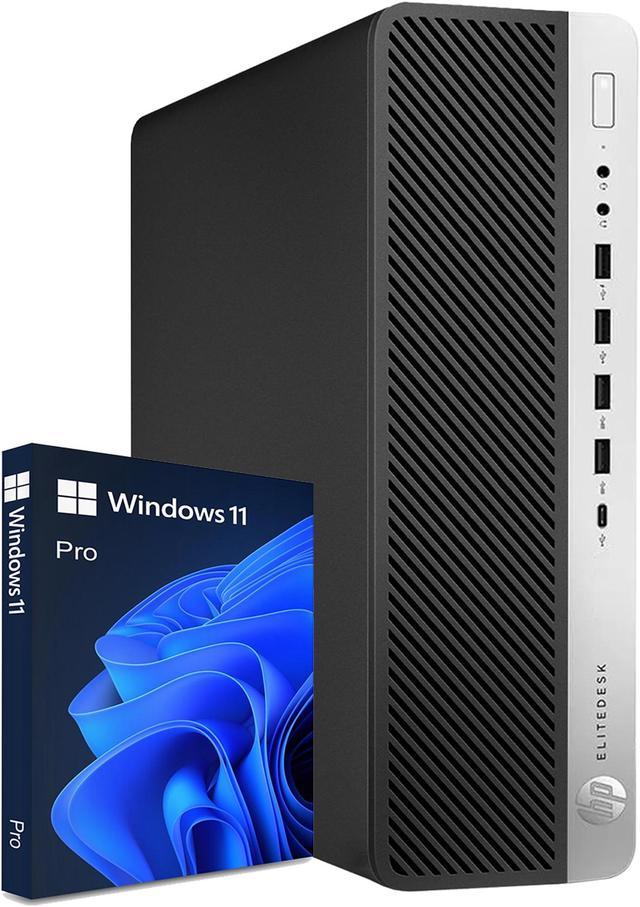 HP EliteDesk 800 G4 SFF Windows 11 Pro/ Business Desktop PC Computer/ Intel  Hexa-Core i7-8700(8th Gen Processor) 16GB DDR4 RAM/ 1TB NVMe SSD/ WIFI/