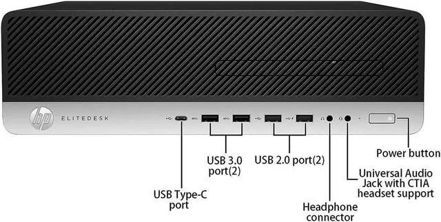 Alt view image 4 of 6 - HP EliteDesk 800 G4 SFF Windows 11 Pro/ Business Desktop PC Computer/ Intel Hexa-Core i7-8700(8th Gen Processor) 16GB DDR4 RAM/ 1TB NVMe SSD/ WIFI/ 24-Inch FHD Monitor/ HDMI/ Bluetooth
