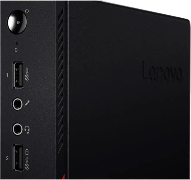Alt view image 6 of 7 - Lenovo ThinkCentre M715q Mini Professional Business Desktop Computer Micro Tiny PC - AMD PRO A6 Processor/ 8GB DDR4 RAM/ 1TB M.2 SSD/ Windows 10 Pro/ Wireless Keyboard Mouse/ HDMI/ WiFi - Black
