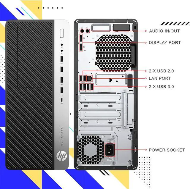 Alt view image 3 of 6 - HP Business Desktop Computer HP ProDesk 600 G3 Micro Tower High-Performance PC | Intel Core I5 6500 Up to 3.60 GHz Processor | 32GB DDR4 RAM | 1TB SSD | Wireless Keyboard & Mouse | WIFI Bluetooth