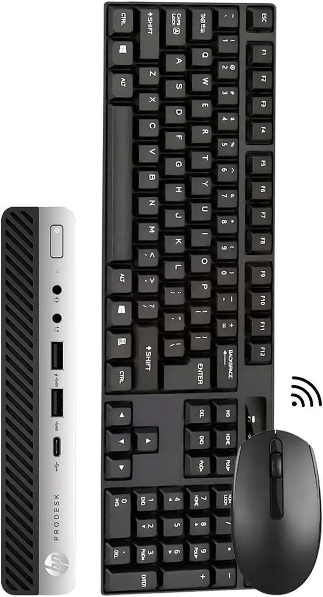 Main image of HP Computer ProDesk 600 G3 Mini Windows 10 Pro Business Desktop Tiny PC | Intel Core i5 7500T Processor | 16GB DDR4 RAM | 512GB M.2 NVMe SSD | WIFI | Bluetooth | Wireless Keyboard and Mouse