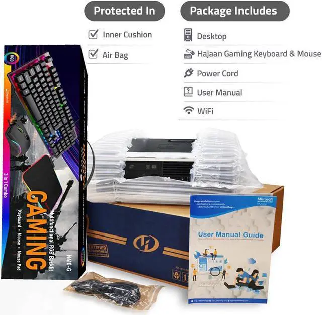 Alt view image 7 of 7 - HP Workstation Z240 SFF Gaming PC/ NVIDIA Graphics RTX 3050 6GB/ Intel Core i7 4.00 GHz CPU/ 1TB NVMe SSD/ 16GB DDR4 RAM/ Windows 10 Pro/ Desktop Computer/ Gaming Keyboard and Mouse/ WIFI - Black