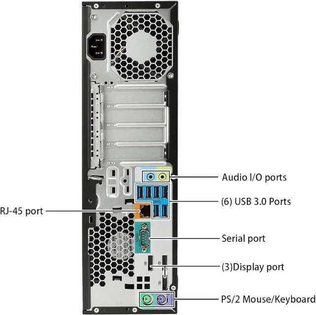 Alt view image 5 of 9 - HP Workstation Z240 SFF Gaming PC/ NVIDIA Graphics RTX 3050 6GB/ Intel Core i7 4.00 GHz CPU/ 1TB SSD/ 16GB DDR4 RAM/ Windows 10 Pro/ Desktop Computer/ Gaming Keyboard and Mouse/ WIFI - Black