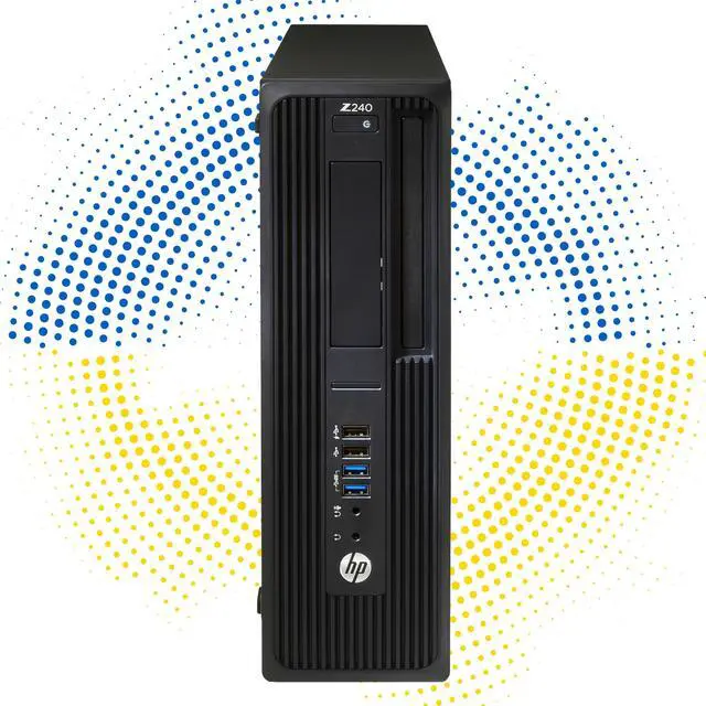 Alt view image 9 of 9 - HP Workstation Z240 SFF Gaming PC/ NVIDIA Graphics RTX 3050 6GB/ Intel Core i7 4.00 GHz CPU/ 1TB SSD/ 16GB DDR4 RAM/ Windows 10 Pro/ Desktop Computer/ Gaming Keyboard and Mouse/ WIFI - Black