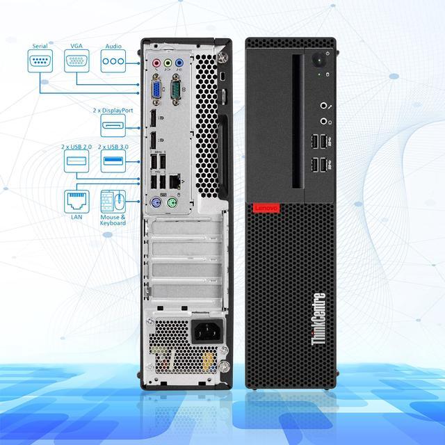 Alt view image 2 of 7 - Lenovo ThinkCentre M710s SFF High-Performance Business Desktop PC - Windows 10 Pro (Intel i5 Quad Core Processor Up to 3.60 GHz/ 16GB DDR4 RAM/ 512GB NVMe SSD/ Bluetooth/ WIFI) Black