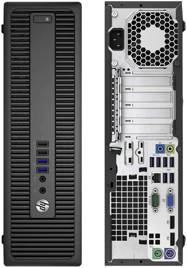 Alt view image 2 of 4 - HP ProDesk 600 G2 SFF Desktop Computer PC - Intel Core I5 Up to 3.60GHz CPU | 16GB DDR4 RAM | 512GB SSD | Windows 10 Pro | Wireless Keyboard & Mouse | WIFI & Bluetooth Adapter - Black