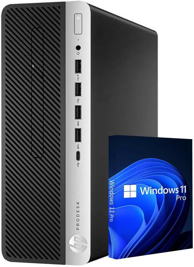 Main image of HP ProDesk 600 G3 SFF Business Desktop PC - Intel Pentium G4560 Processor/ 16GB RAM/ 512GB NVMe SSD/ Windows 11 Pro/ Home & Office