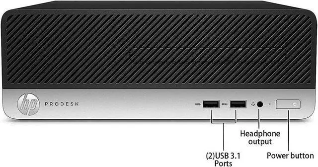 Alt view image 4 of 6 - HP ProDesk 400 G5 SFF Business Desktop PC Computer| Intel Core i3-8100 8th GEN @3.60 GHz| 16GB DDR4 RAM| 256GB SSD| Windows 11 Pro  | BT |Keyboard Adapter