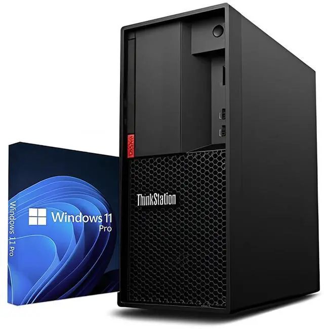 Alt view image 2 of 7 - Lenovo ThinkCentre P330 Desktop Tower PC Windows 11 Pro High-Performance Computer - Intel Core I5 8th Gen CPU Up to 4.10 GHz | 16GB RAM | 1TB SSD |  AMD FirePro W5100 4GB Graphics card | WIFI - Black