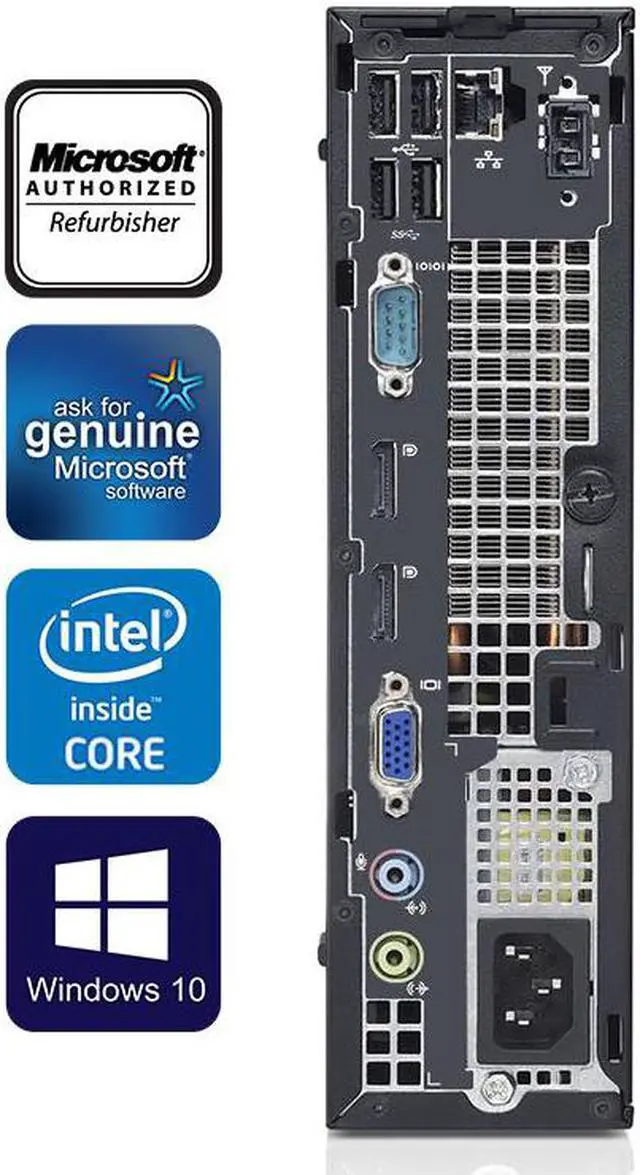 Alt view image 2 of 7 - Dell Optiplex 9020 USFF Computer Intel Core i5 4570S 16GB 256GB SSD DVD Windows 10 Professional New Keyboard, Mouse,Power cord,WiFi Adapter