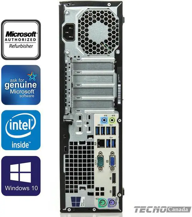 Alt view image 2 of 8 - HP EliteDesk 800 G2 SFF Computer Intel Core i5 6500 8GB 128GB SSD Windows 10 Professional New Free Keyboard, Mouse,Power cord,WiFi Adapter