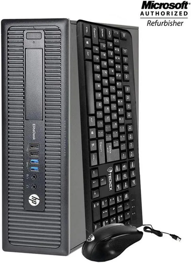 Alt view image 2 of 8 - HP EliteDesk 800 G1 SFF Computer Intel Core i7 4th Gen 4770 16GB NEW 480GB SSD DVD Windows 10 Professional New Keyboard, Mouse,Power cord,WiFi Adapter