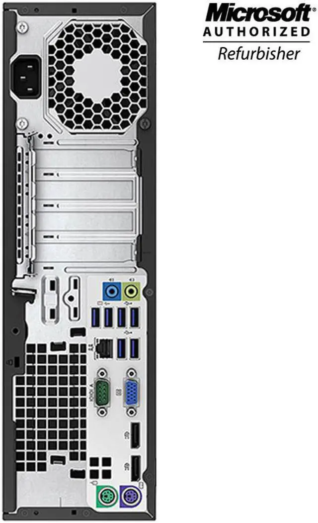 Alt view image 3 of 8 - HP EliteDesk 800 G1 SFF Computer Intel Core i7 4th Gen 4770 16GB NEW 480GB SSD DVD Windows 10 Professional New Keyboard, Mouse,Power cord,WiFi Adapter