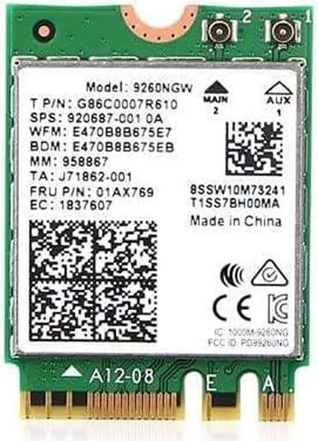 Alt view image 2 of 7 - Desktop Wireless Network M.2 WiFi Card to PCIe 1X Adapter Converter with Bluetooth-compatible Cable