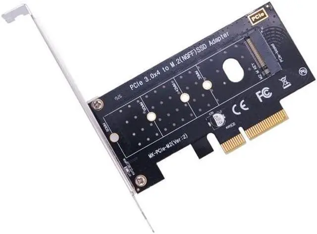 Alt view image 4 of 4 - M.2 NVMe SSD NGFF to PCIE X4 Adapter M Key Interface Card Support PCI-e PCI Express 3.0 x4 2230-2280 Size M2 SSD M2 PCIE Adapter