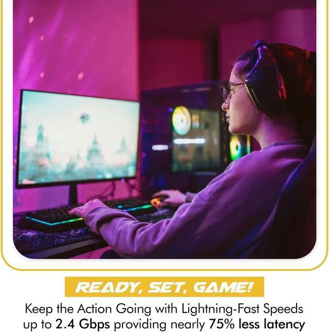 Alt view image 3 of 7 - HighZer0 Electronics AX1650x Killer Series WiFi 6 Upgrade | Gaming WiFi Adapter | M.2 Wifi Card for PC | 2.4 Gbps WiFi for PC | Supports Bluetooth 5.2 & Intel, AMD, Windows 10+, Linux