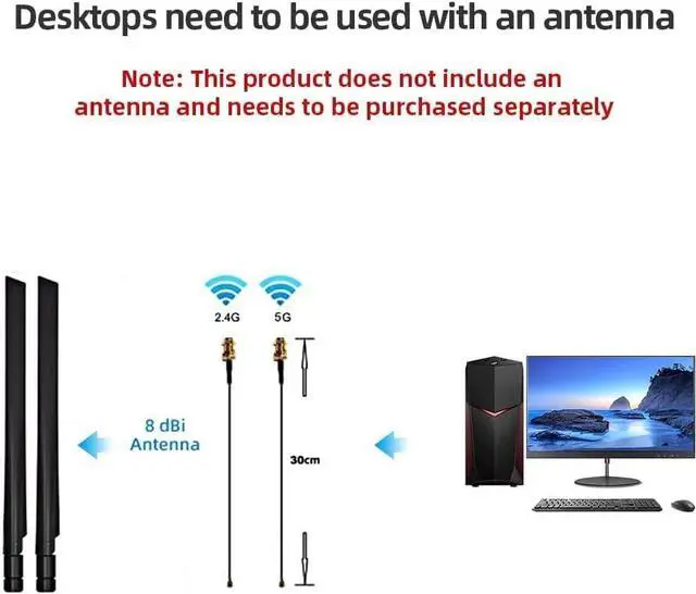 Alt view image 15 of 17 - Intel AX210 IEEE 802.11ax Bluetooth 5.2 Tri Band Wi-Fi/Bluetooth Combo Adapter for Notebook - M.2 - 2.40 Gbit/s - 2.40 GHz ISM - 6 GHz UNII - Internal