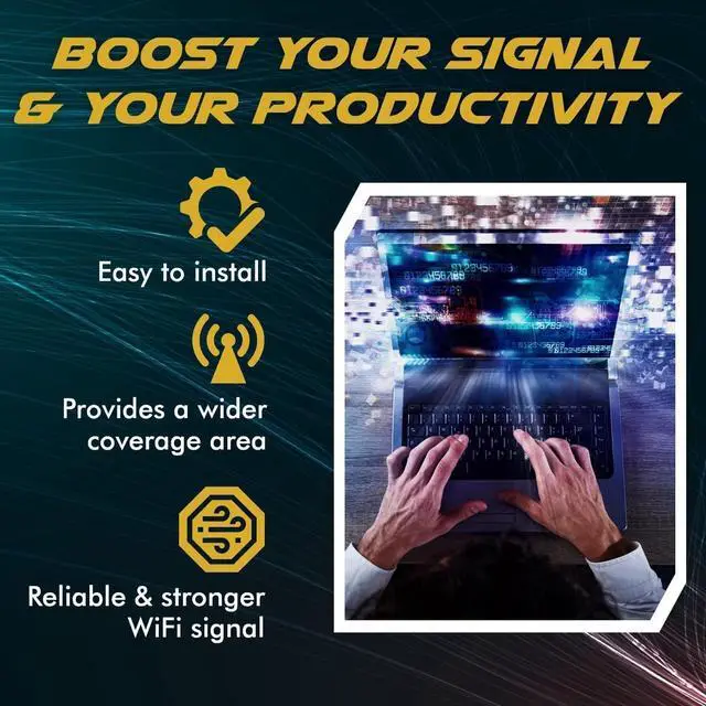 Alt view image 4 of 7 - WiFi Antenna for PC, Laptop, Desktop & Motherboard | 2.4GHz/5GHz/6GHz | 1st Generation U.FL (Compatible with MHF1) Connectors on Mini PCIe Wi-Fi Cards | 2-Pack 10cm (4in)