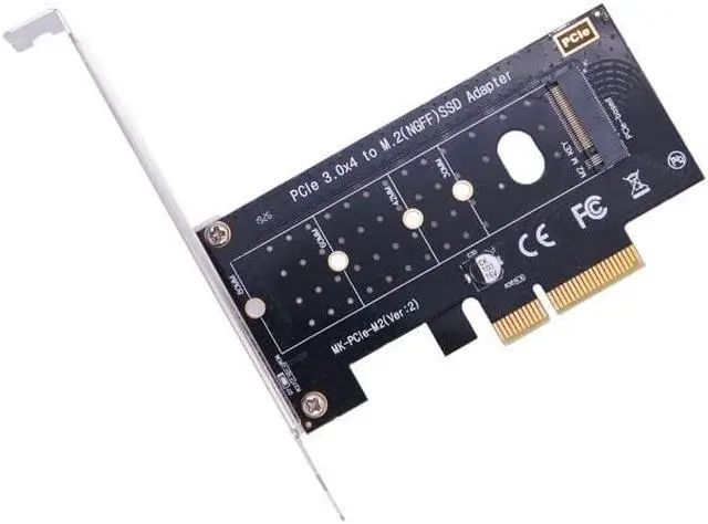 Alt view image 3 of 4 - M.2 NVMe SSD NGFF to PCIE X4 Adapter M Key Interface Card Support PCI-e PCI Express 3.0 x4 2230-2280 Size M2 SSD M2 PCIE Adapter