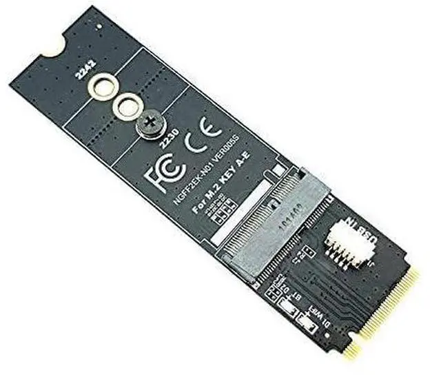 Alt view image 2 of 7 - M.2 M-Key to A + E Key NGFF Slot Wifi Wireless Network Card M.2 NGFF PCI Express to E Key Card M-Key to A-E Key M.2 Wifi Adapter