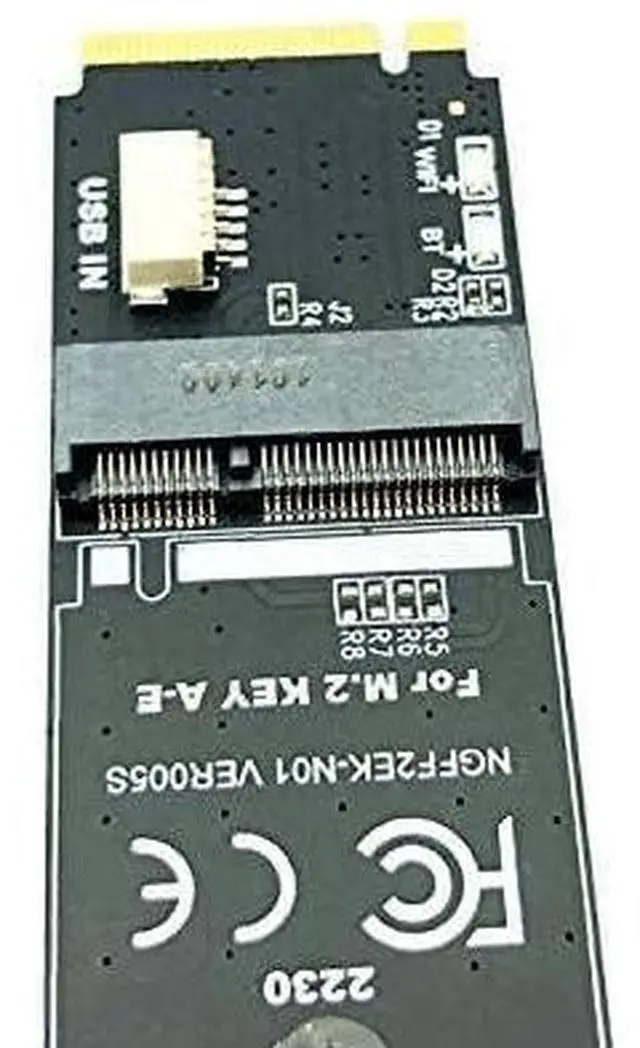 Alt view image 4 of 7 - M.2 M-Key to A + E Key NGFF Slot Wifi Wireless Network Card M.2 NGFF PCI Express to E Key Card M-Key to A-E Key M.2 Wifi Adapter