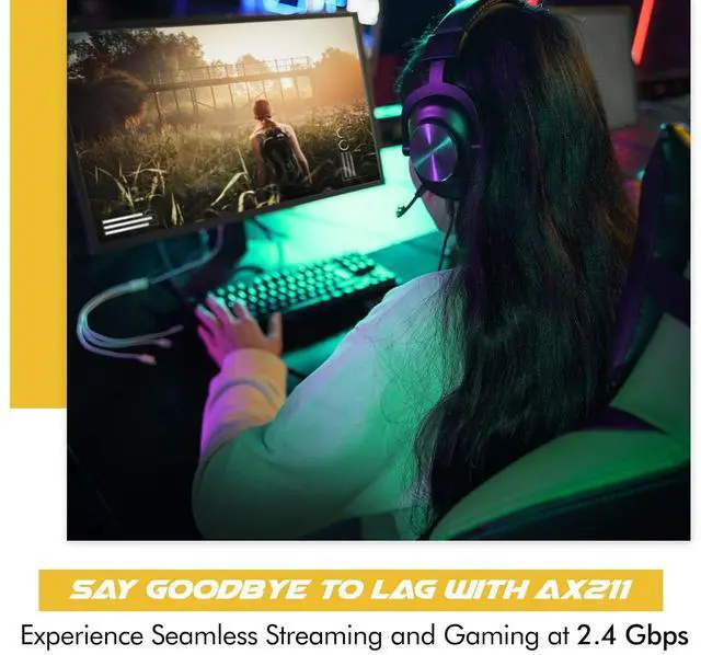 Alt view image 3 of 7 - AX211 WIFI 6E CNVio2 Adapter w/Tri Band 2.4 | 5 | & 6GHz AX211NGW 2.4Gbps 802.11ax Wireless CRF Card Bluetooth 5.3 Compatible No vPro