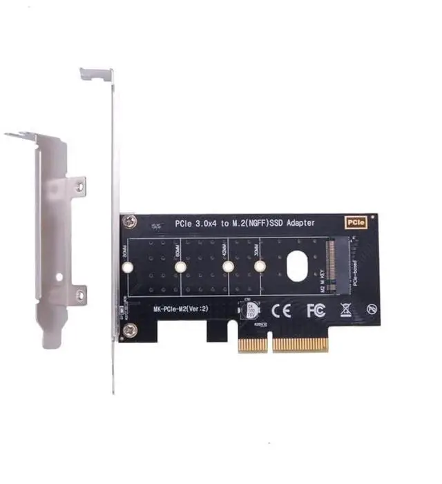 Main image of M.2 NVMe SSD NGFF to PCIE X4 Adapter M Key Interface Card Support PCI-e PCI Express 3.0 x4 2230-2280 Size M2 SSD M2 PCIE Adapter