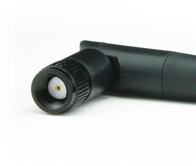 Alt view image 4 of 5 - Black 3dBi Dual Band Signal Booster Mini Wi-Fi Antennas (2.4GHz/5GHz-5.8GHz) with RP-SMA Male Connector for Wireless Camera, Router, Hotspot - 2 Pack