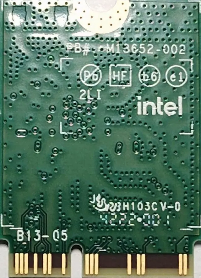 Alt view image 2 of 2 - AX211 WIFI 6E CNVio2 Adapter w/Tri Band 2.4 | 5 | & 6GHz AX211NGW 2.4Gbps 802.11ax Wireless CRF Card Bluetooth 5.3 Compatible No vPro