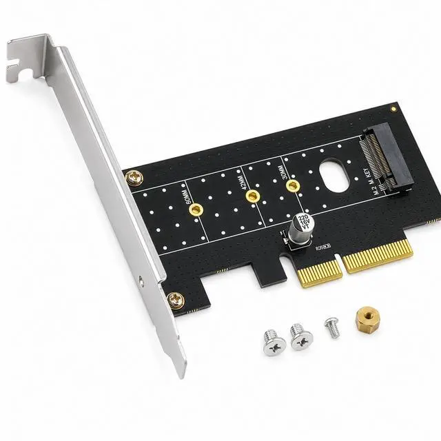 Main image of M.2 NVMe SSD NGFF to PCIE X4 Adapter M Key Interface Card Support PCI-e PCI Express 3.0 x4 2230-2280 Size M2 SSD M2 PCIE Adapter