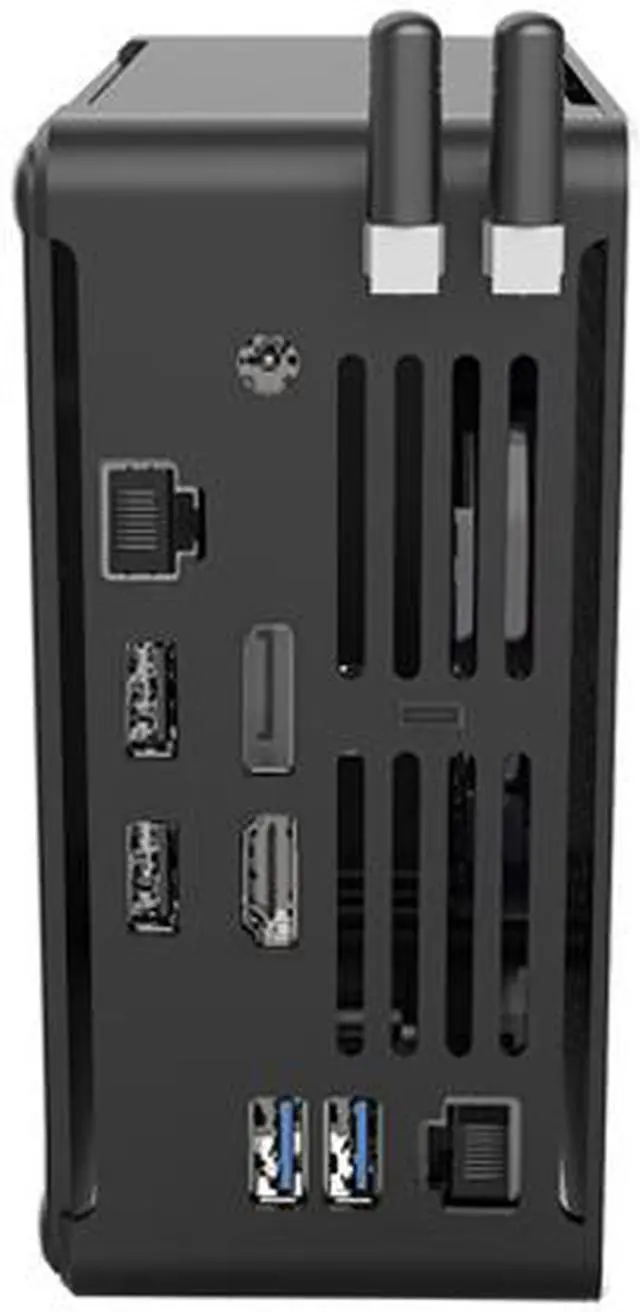 Alt view image 3 of 5 - 4K Mini PC, HTPC, NUC, Small Server, Windows 11 or Linux Ubuntu, Support Proxmox, Vmware, ESXI, KODI, Intel 8 Cores I9 9880H, HUNSN NBY02, DP, HDMI, TYPE-C, 2 x LAN, 16G RAM, 512G SSD, 1TB HDD