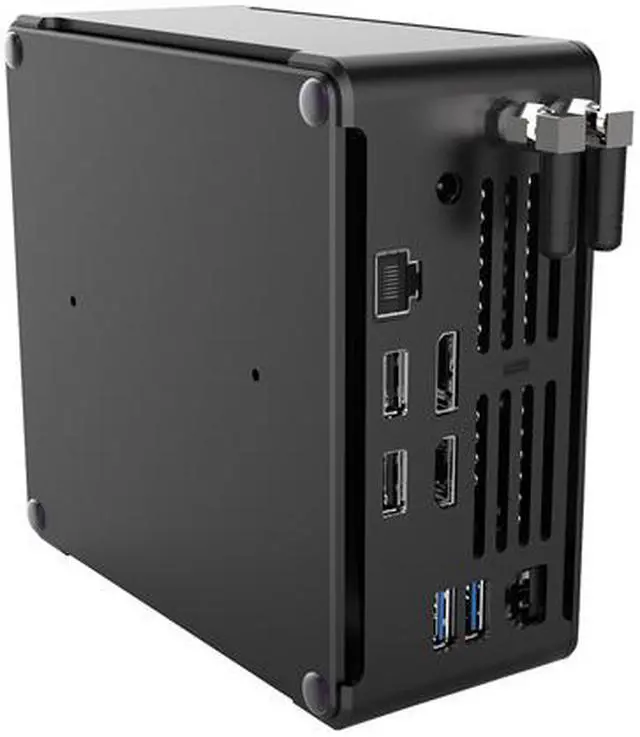 Alt view image 5 of 5 - 4K Mini PC, HTPC, NUC, Small Server, Windows 11 or Linux Ubuntu, Support Proxmox, Vmware, ESXI, KODI, Intel 8 Cores I9 9880H, HUNSN NBY02, DP, HDMI, TYPE-C, 2 x LAN, 16G RAM, 512G SSD, 1TB HDD