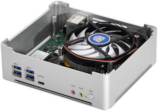 Alt view image 7 of 7 - HUNSN 4K Mini PC, Desktop Computer, BM21, 6 Cores I7 8750H, Server, Wi-Fi 6, BT 5.2, DP, HDMI, 6 x USB3.0, Type-C, LAN, Smart Fan, Barebone, NO RAM, NO Storage, NO System
