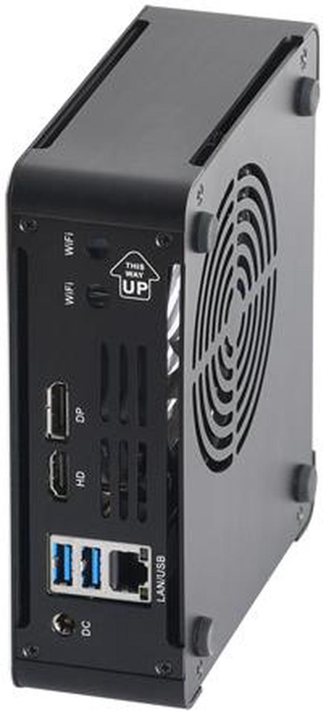 Alt view image 4 of 5 - HUNSN 4K Mini PC, Desktop Computer, BM21b, Intel Quad Core I5 7300HQ, Server, Windows 11 Pro or Linux Ubuntu, Wi-Fi 6, BT 5.2, DP, HDMI, 6 x USB3.0, Type-C, LAN, Smart Fan, 8G RAM DDR4, 128G SSD